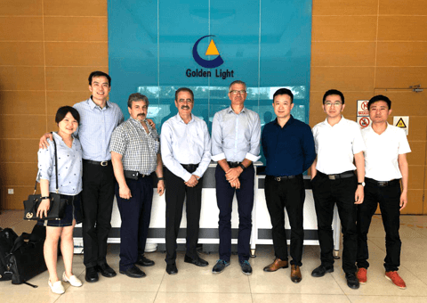 Toward customer came to our company for field visit on 2017